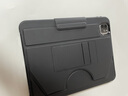 0度適用iPad pro/Air4/5平板保護套2024/21/20/19款蘋(píng)果平板殼商務(wù)氣囊防摔支架保護殼收納筆槽 黑色 IPAD Pro11英寸 24款吸附筆槽 曬單實(shí)拍圖