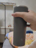 象?。╖O JIRUSHI）保溫杯不銹鋼廣口隨行杯JA/LA帶提把手便攜大容量咖啡杯男女水杯 JA40-森林灰 420ml 曬單實(shí)拍圖