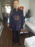 俞兆林（YUZHAOLIN）唐裝男中國風(fēng)秋冬長袖中老年喜爸爸加絨加厚衣服爺爺奶奶壽宴套裝 紅色【女套裝】 4XL【女款150-165斤穿】 曬單實(shí)拍圖