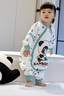 ibaby/英倫寶貝泡泡瑪特聯(lián)名恒溫嬰兒睡袋兒童防踢被子秋冬款連體睡衣 舒適款-竹子熊貓（適合20-24℃） 90碼 身高80-90cm體重6.5-13kg 曬單實(shí)拍圖