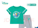 迪士尼寶寶（Disney Baby）迪士尼童裝男童套裝迪士尼寶寶純棉短袖T恤七分褲2件套 綠色 6歲/身高130cm 曬單實(shí)拍圖