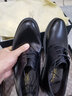 金利來(lái)（Goldlion）涼鞋男 夏季沖孔男士商務(wù)正裝涼皮鞋 圓頭系帶軟皮鏤空皮鞋男 黑色 43 曬單實(shí)拍圖
