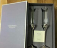 洋狐【七夕禮物】英國wedgwood王薇薇香檳杯Vera Wang結(jié)婚紅酒對杯 銀底香檳對杯-禮盒裝 150ml 曬單實(shí)拍圖