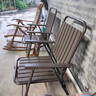 博曄戶(hù)外桌椅套裝組合庭院防水防曬陽(yáng)臺茶桌室外擺攤玻璃桌便攜折疊椅 60cm組裝水紋圓桌+2把黑色豎紋椅 曬單實(shí)拍圖