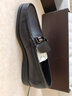 沙馳男鞋 時(shí)尚簡(jiǎn)約舒適套腳鞋商務(wù)套腳休閑男士皮鞋 商場(chǎng)同款 黑色 38 歐碼（國碼39） 曬單實(shí)拍圖