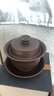 建水紫陶蓋碗【全手工】三才蓋碗茶碗茶具高端泡茶防燙帶蓋家用 紫陶三才蓋碗 160ml 曬單實拍圖