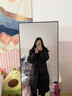歐迪惠棉服女加厚連帽面包服2025年新款過(guò)膝棉衣女外套羽棉襖絨服女學(xué)生 黑色 S 曬單實(shí)拍圖