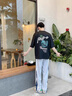 NASA BASE束腳褲男春春季潮流休閑褲男修身褲男生九分褲男潮牌哈倫褲 K3109灰色 XL (推薦體重125-145斤) 曬單實拍圖