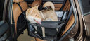 拉維佩特（LOVINGPET）車載狗窩 汽車后排寵物車載墊狗狗車載座椅防水車載狗籠 黑色 49cm×49cm×49cm 曬單實拍圖