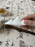 清瀾（QINGLAN）胡桃木茶夾防燙茶杯夾子實(shí)木禪意鑷子高端泡茶工具功夫茶具配件 胡桃木茶夾(曙光)+山峰夾托 曬單實(shí)拍圖