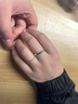 CRD克徠帝【現(xiàn)貨閃發(fā)】拾光鉆石情侶對戒婚戒鉆戒男女款訂婚結(jié)婚 PT950鉑金一對 男戒約0.6分 女戒約10分 曬單實(shí)拍圖