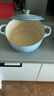 酷彩（Le Creuset）進口琺瑯鍋鑄鐵22/24/26cm圓形鍋湯鍋燜蒸燉煮鍋燉鍋煲湯微壓鍋 水晶藍（金屬蓋耳） 20cm 曬單實拍圖