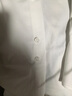POWO襯衫短袖男士白色襯衣刺繡修身免燙衣服夏季青年男裝潮舒適透氣 米白色 41 碼（適合135-150斤） 曬單實(shí)拍圖