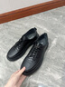 他她（TATA）他她商務(wù)休閑皮鞋男士真皮英倫正裝鞋爸爸鞋2024秋新MFC01CM4 黑色 42 曬單實(shí)拍圖