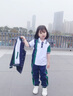 芯時代團體服 中小學生校服夏季套裝純棉運動兒童班服幼兒園園服春秋裝 男童綠色【短袖+短褲】 110 碼 曬單實拍圖