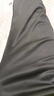 潮西登褲子男夏季男冰絲運動速干商務(wù)休閑褲闊腿大碼直筒工裝褲子男 黑色+黑色 【兩件裝】 XL 曬單實拍圖