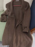 威可多（VICUTU）【航海家】男潮流大衣秋季雙面呢中長(cháng)款外套 落葉駝 2XL 曬單實(shí)拍圖