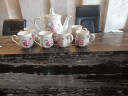 艾和歐式景德鎮帶托盤(pán)家用茶壺茶杯陶瓷整套茶具茶盤(pán)套裝結婚禮物實(shí)用 南瓜型英式玫瑰款 8件 曬單實(shí)拍圖