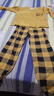 春夏秋冬季睡衣女長(cháng)袖韓版可愛(ài)卡通寬松大碼女士家居服兩件套裝 XB黃色格子 L 曬單實(shí)拍圖