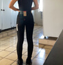 Levi's李維斯女士721緊身高腰休閑簡約修身顯瘦肯豆風牛仔長褲 黑色 24 (28) 曬單實拍圖