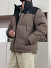 匹克馭雪短款羽絨服男新款三防科技加厚保暖立領(lǐng)運動(dòng)外套連帽面包服 碳灰棕-立領(lǐng)拼色款 S 曬單實(shí)拍圖