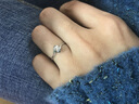 周百福鉆戒白18K金鉆石戒指求婚結婚戒指女戒真鉆 天使之吻 【超值推薦】20分IJ色SI凈度 曬單實(shí)拍圖