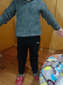 LI-NING KIDS李寧兒童褲子男大童春秋季長(cháng)褲休閑寬松束腳衛褲青少年針織運動(dòng)褲 黑色-收口長(cháng)褲【春秋薄款】 150 cm 曬單實(shí)拍圖