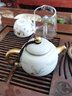 汝道 汝窯茶壺單壺陶瓷功夫茶具泡茶器大容量手柄壺描金可養(yǎng)開片汝瓷 汝窯貴妃壺仙鶴250ml 曬單實(shí)拍圖