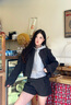 DXOT韓版高級棒球服休閑外套女2025秋季新款寬松慵懶百搭短款上衣ins 花灰色 外套 M 曬單實拍圖