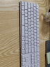 愛(ài)國者（aigo）V610輕音鍵盤(pán)無(wú)線(xiàn)2.4G連接鋰電池可充電WIN/MAC雙系統剪刀腳結構薄膜鍵盤(pán) 白色 曬單實(shí)拍圖