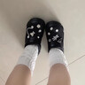 貞喜氣洞洞鞋女增高外穿防滑EVA運動軟底踩屎感黑色時尚休閑沙灘拖鞋 鉆石小熊黑色7CM 40.5 40-41碼 曬單實拍圖
