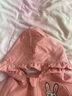 G.DUCKKIDS品牌童裝女童外套春秋季兒童連帽夾克洋氣女孩寶寶衣服中小童春裝 粉色 100 曬單實(shí)拍圖