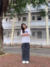 翊尚美時(shí)尚工裝褲子女秋冬季新款闊腿束腳美式運(yùn)動(dòng)休閑褲小個(gè)子女裝 曬單實(shí)拍圖