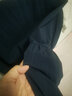 卓貝欣孕婦裝夏季小清新減齡娃娃裙夏裝新款假兩件撞色拼接孕婦連衣裙 藏藍色 XL 130-145斤 曬單實拍圖