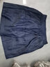 尚濤短褲女春夏季女裝新款高腰寬松闊腿褲韓版百搭休閑褲子 深藍色 XL建議110-120斤 曬單實(shí)拍圖