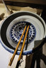 榮窯坊 青花纏枝蓮水洗景德鎮(zhèn)陶瓷器仿古瓷器青花瓷毛筆客廳睡蓮水仙 RZFU14-D（直徑24） 曬單實(shí)拍圖