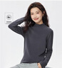 佐丹奴長(cháng)袖T恤女秋冬雙面絨保暖純色半高領(lǐng)打底衫女05325822 曬單實(shí)拍圖