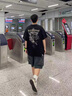 SUPNBA21復古美式花朵骨架短袖t恤男女歐美 墨綠色 S 曬單實拍圖