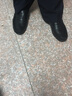 老人頭男鞋春秋男士豆豆鞋軟皮一腳蹬休閑皮鞋軟底青年鞋韓版懶人駕車(chē)鞋 黑色 41 曬單實(shí)拍圖