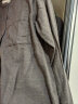 无印良品（MUJI）女式法兰绒 立领衬衫 格子 内搭 衬衣  BCB19C1A 棕色 S 实拍图