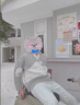 POUM拼接假兩件連帽毛衣男女裝秋冬季新款美式復(fù)古撞色設(shè)計感針織衫 MWZXF-A629灰色 XL 曬單實拍圖