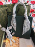 蠢小魚(yú)表白結婚生日禮物diy手工牛皮百搭風(fēng)琴包女時(shí)尚托特手提包 森林綠配絲帶 中包 曬單實(shí)拍圖