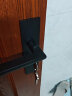 卡贝门锁室内卧室房门木门门锁黑色太空铝通用型面板锁门把手机械锁 实拍图