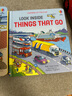現(xiàn)貨 進口英文原版繪本 Usborne Look Inside Cars 看里面系列 紙板翻翻書 酷炫的車 曬單實拍圖