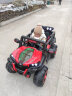 小嘎子儿童电动车四轮可坐儿童电动可坐人玩具车可坐人 顶配红|皮座+加大电瓶+四驱+硬胎 实拍图