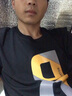維若斯 短袖T恤男棉夏季男士體恤衫新款印花寬松圓領(lǐng)t恤男夏天潮流時(shí)尚休閑百搭上衣 【純棉短袖】R-黑色 L 建議（110-130斤） 曬單實(shí)拍圖