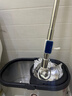 JCZS德國品牌304不銹鋼拖把2025新款家用旋轉式拖把桿桶通用甩干脫水 135cm【304不銹鋼升級桿】本色封釉 2個(gè) x 金屬籃 x 加強桿+不銹鋼盤(pán) 曬單實(shí)拍圖