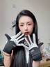 玄霜玉兔秋冬季保暖手套戶(hù)外運動(dòng)騎行防風(fēng)防水防滑加絨觸屏騎行手套 LOVE云炭黑（男）加厚 均碼 曬單實(shí)拍圖