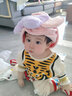 毛毛雨兒童干發(fā)帽女嬰兒超強(qiáng)吸水速干擦頭發(fā)毛巾洗包頭巾寶寶浴帽干發(fā)巾 【紐扣款】圓耳朵山茶粉 1條 曬單實(shí)拍圖