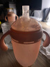 愛咔威（IKV）兒童水杯硅膠吸管杯學(xué)飲嬰幼兒吸嘴杯 寶寶水杯防漏吸管奶瓶開學(xué) 吸嘴杯-大粉瓶 240ml 曬單實(shí)拍圖